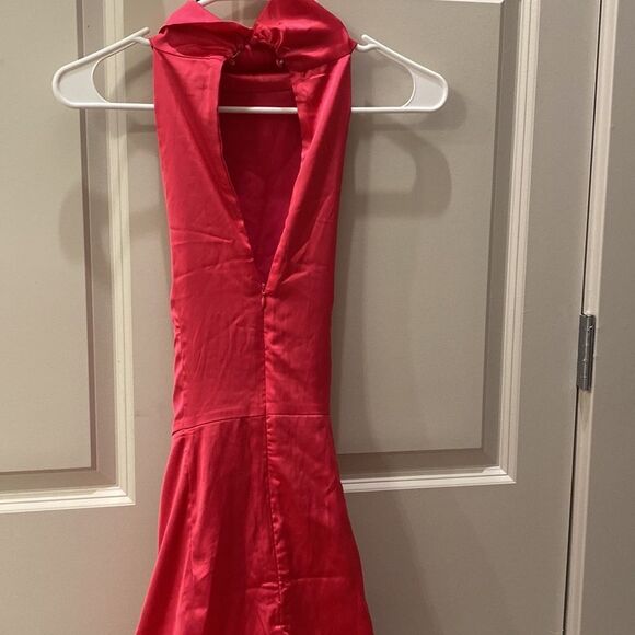 Pink Satin Dress - Picture 4 of 5